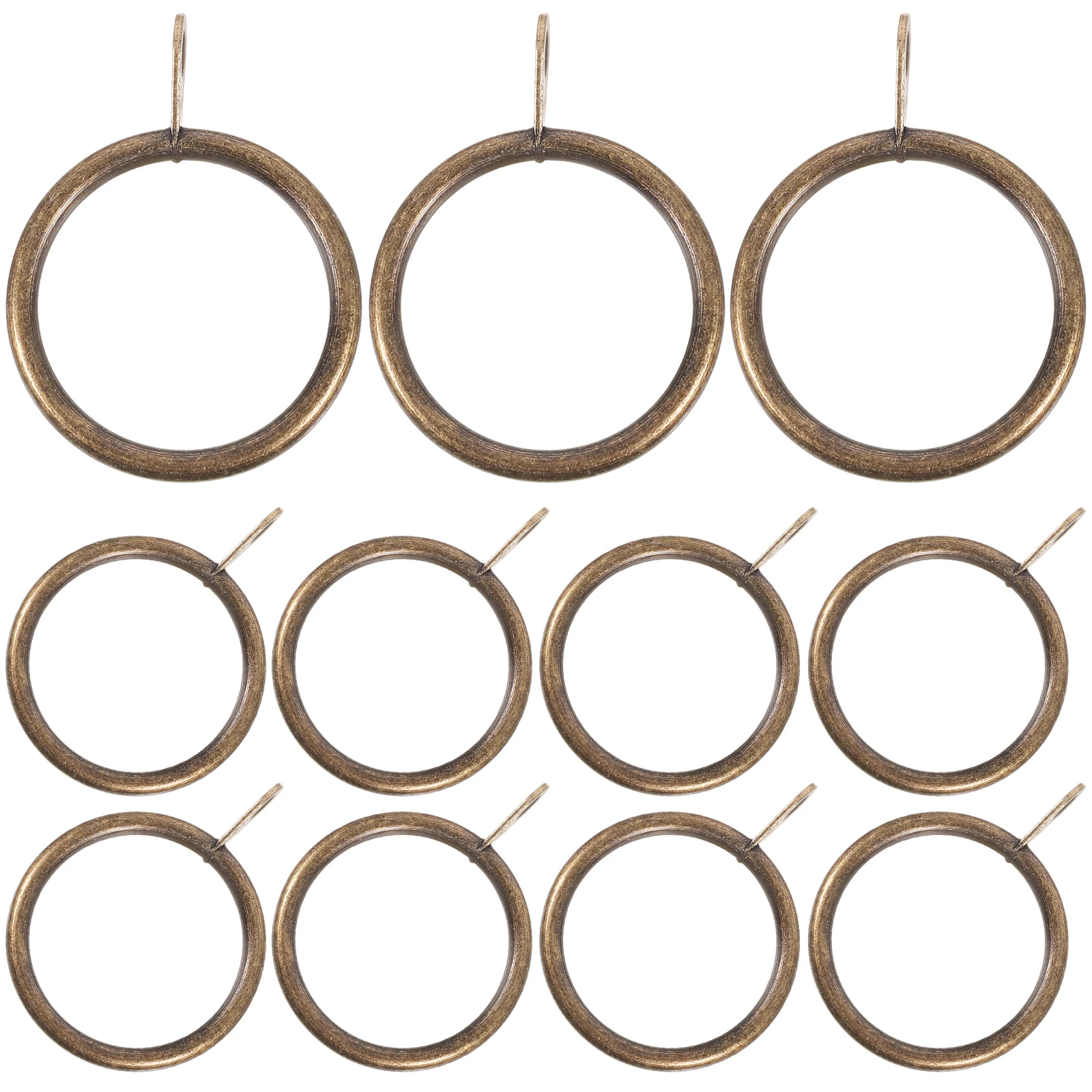 

20 Pcs Curtain Hook Accessories Curtains Shower Eyelet Rings Metal Drapery Heavy Duty Stainless Steel Thick for with Hooks Rod