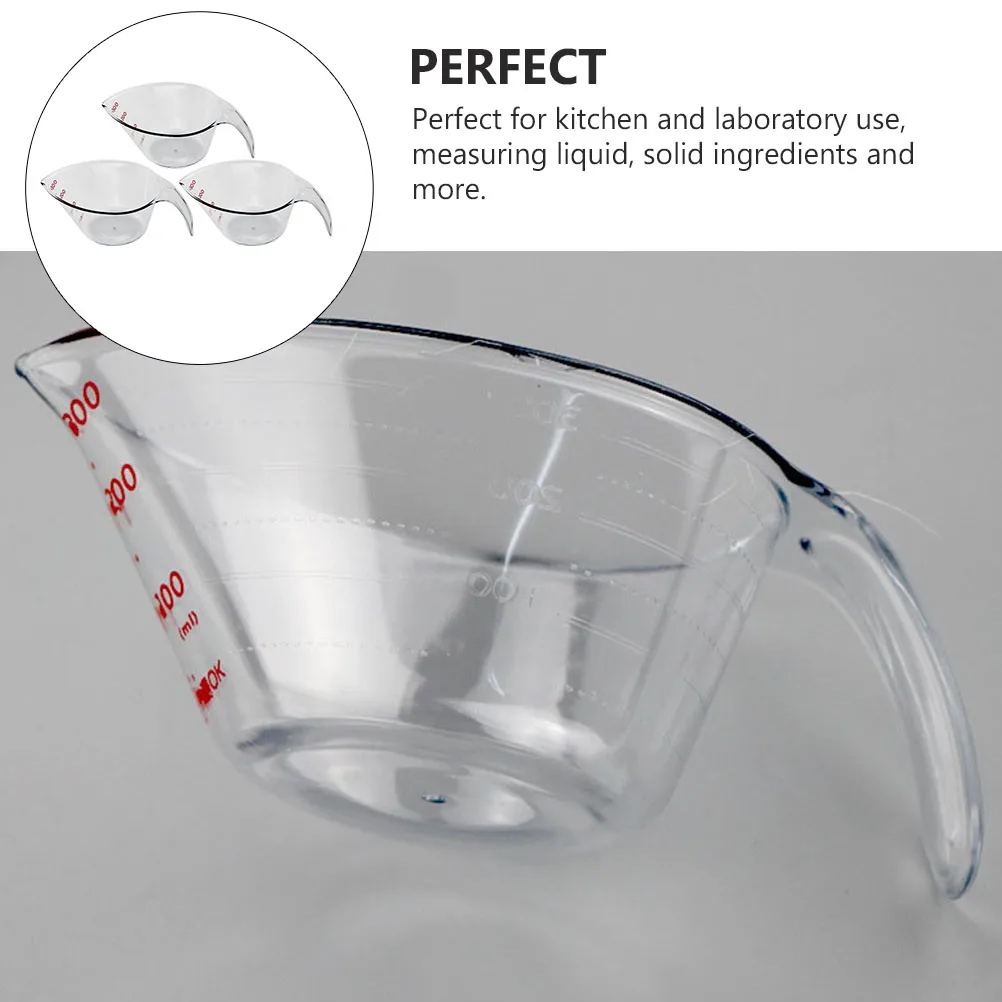 

6pcs Creative Measuring Cup Cylinder Strong Corrosion Resistant Easy Read Comfortable Grip For Kitchen Laboratory Use Experiment