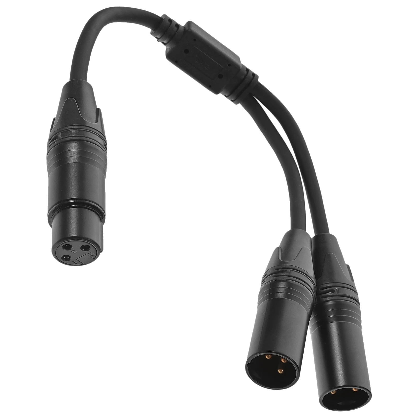 

Splitter 1 Female To 2 Male 3 Pin Microphone Cord For Sound Recording Equipment Audio Devices Xlr Y Cable