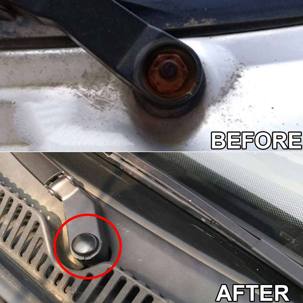 2Pcs Front Wiper Arm Nut Cap Bolt Rocker Cover For Transporter T4 T5 T6 2000 - 2018 EuroVan Caravelle Vanagon 1J0955205A