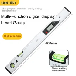 Deli 9-inch digital level 230mm strong magnetic torpedo level mini portable 600mm digital level bubble magnetic level