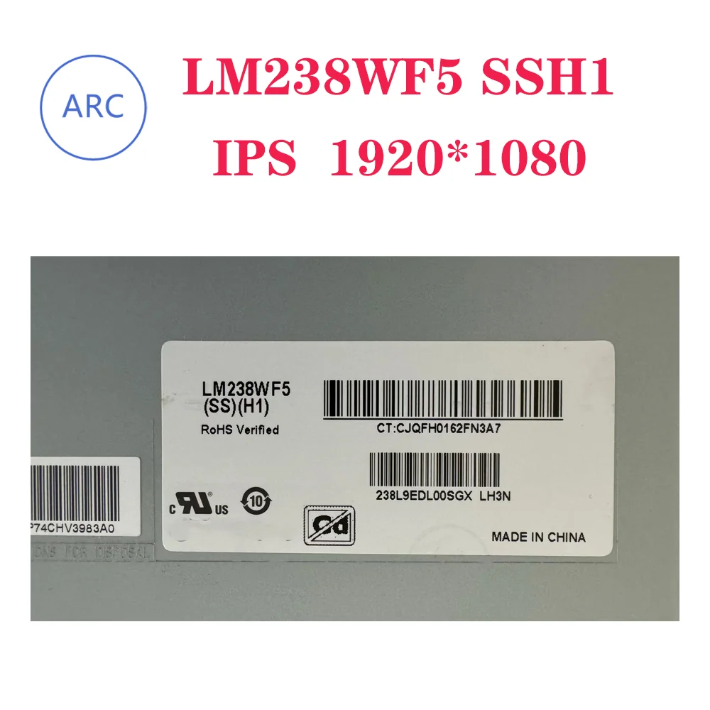 Tela do lcd de 23, 8 polegadas, lm238wf5, ssd1, no toque da pilha, novo
