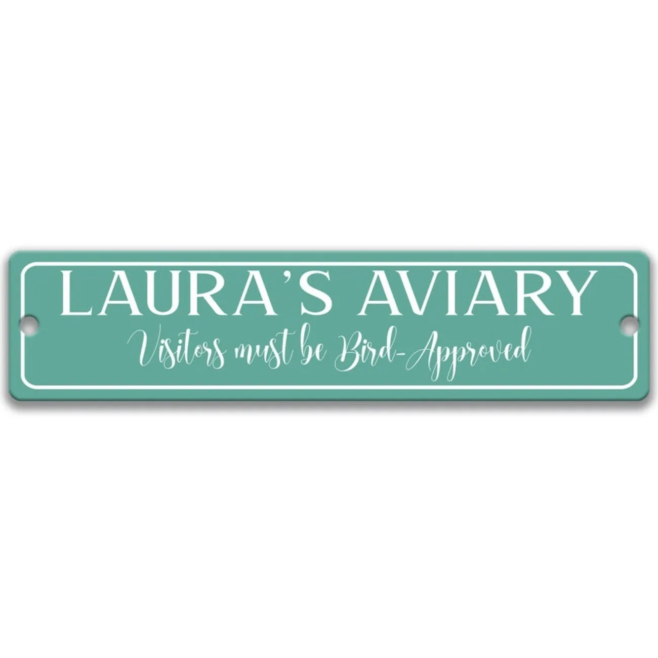 CUSTOM Personalized Aviary Sign - Rustic Bird/Garden/Bird Feeder Sign, Bird Lover Gift, US Farmhouse Decor. view 2