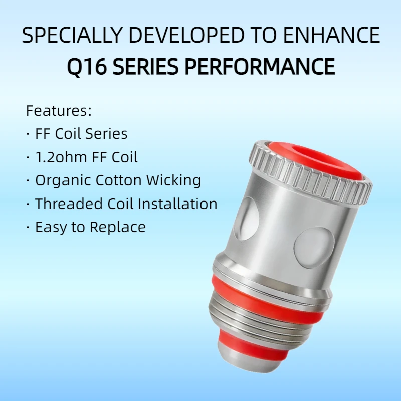 5 Q16 FF 1.2 JUSTFOG Q16 FF Starter Kit Q16 FF Pod Kit Q16 FF Tank atomizer tank for coils & atomizers - gallery image 3