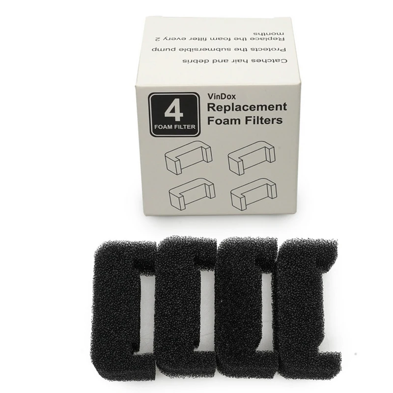 Filtro in spugna 1/4Pc per la sostituzione della fontana d\'acqua del gatto filtro in schiuma per fontana per animali domestici filtro in schiuma di