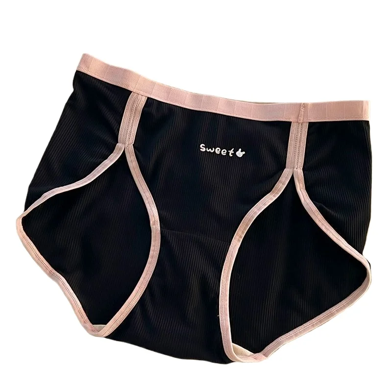 Women's Pure Cotton Crotch Girls Sports High Waist Sexy Girls High Split Ends Women's Fat Mm 95KG Shorts 2026 Large Size Panties