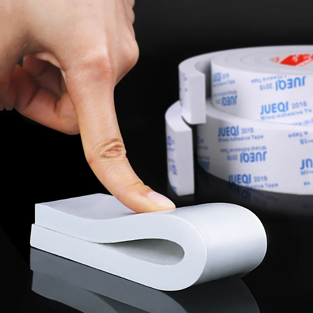 Square EVA Foam Strip Adhesive Back White Silicone Foam Strip Elastic Sponge Sealing Strip Resistant High Temperature&Freezing