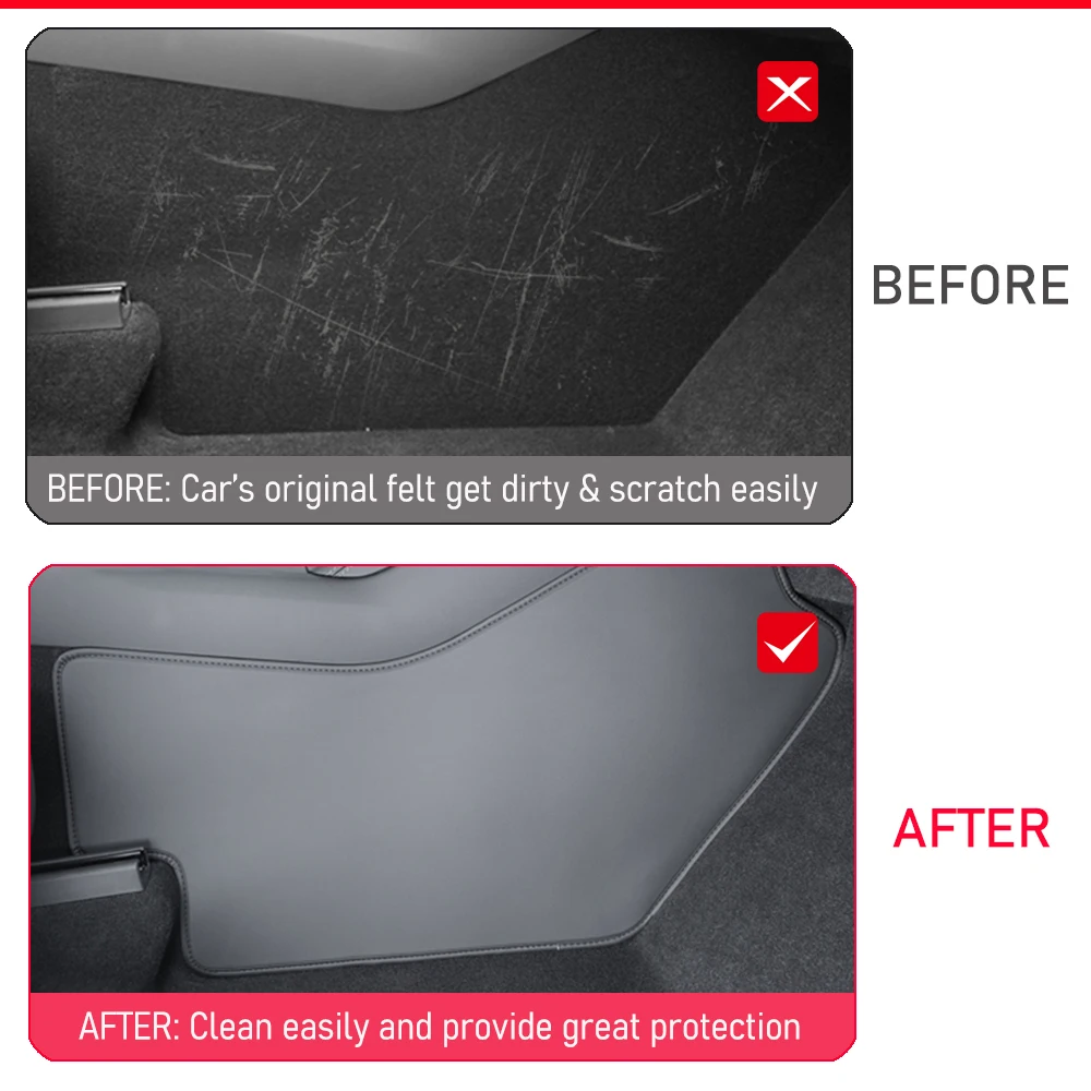 ل تسلا نموذج Y جونيبر 2025 2026 وحدة التحكم المركزية الجانب مكافحة ركلة الوسادة الغبار واقية غطاء حامي الحصير الجلدية الملحقات #2