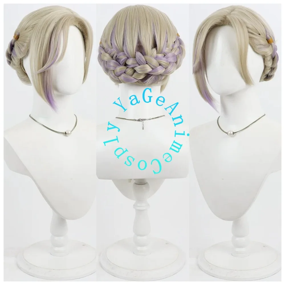 Anime Vi Cosplay Wig Styled Hair for Halloween Character Convention Costume Party Stage Performance and Photography