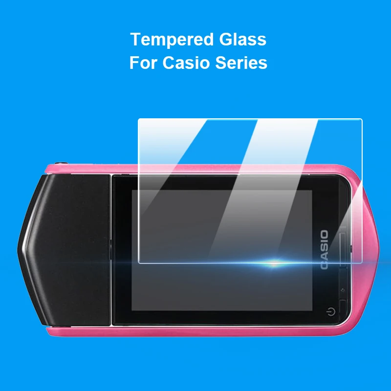 Para Casio Exilim EX-TR350 EX-TR300 TR350 TR300 vidrio templado 9H 2.5D cámara LCD Protector de pantalla película protectora