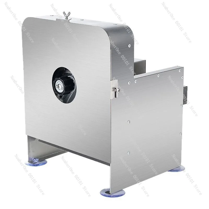 Commercial electric vegetable cutter, automatic stainless steel slicer, adjustable thickness vegetable fruit lemon slicing