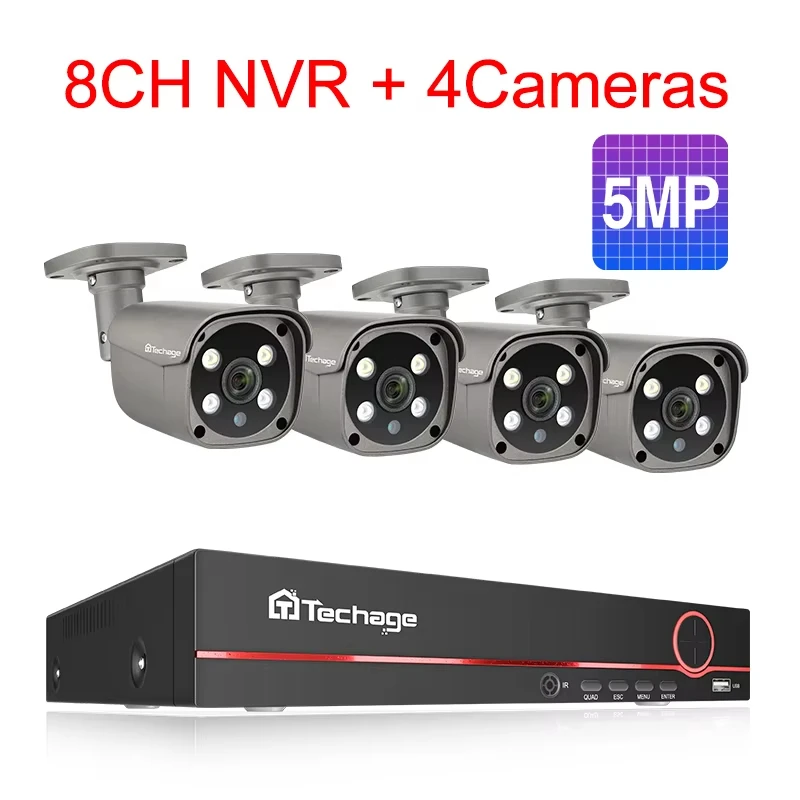 Variant: 8CH 4Pcs 5MP Camera