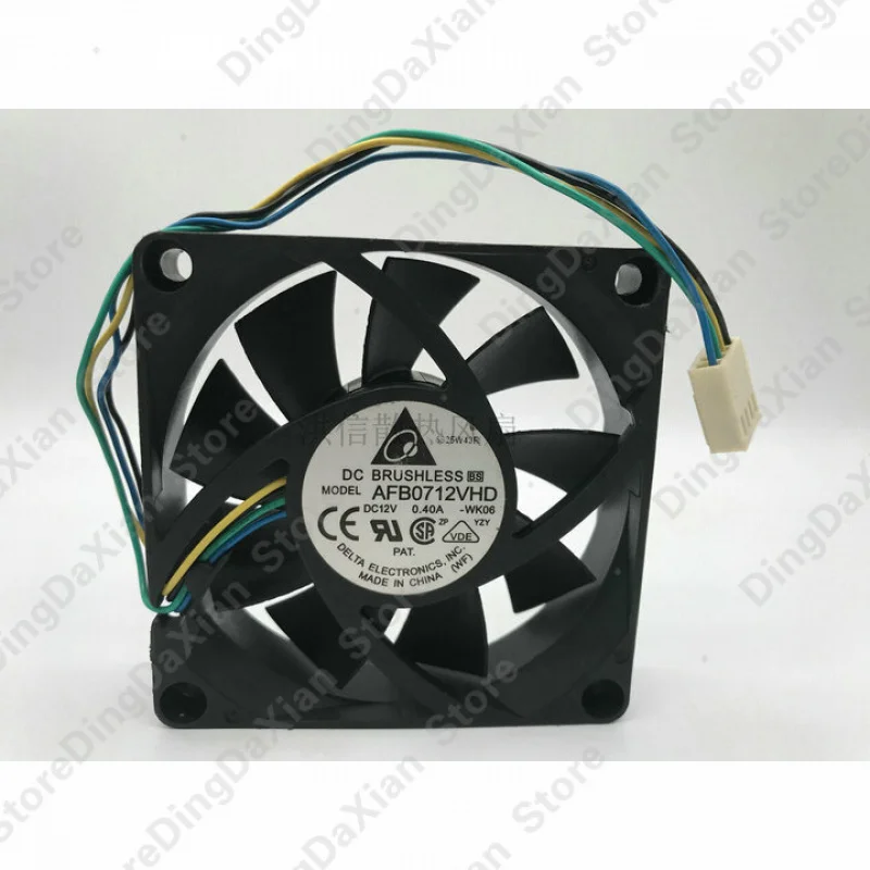 g For Delta AFB0712VHD DC12V 0.40A 7CM 7020 4-wire cooling fan