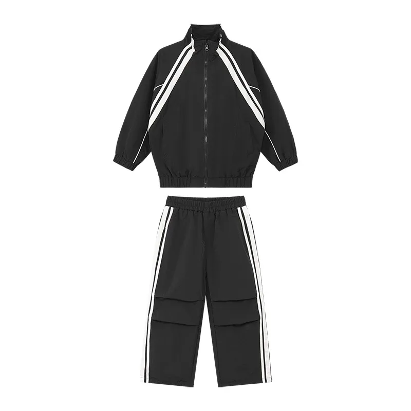 

Children's clothing boys trendy handsome 2025 new children's spring jacket trousers two-piece set
