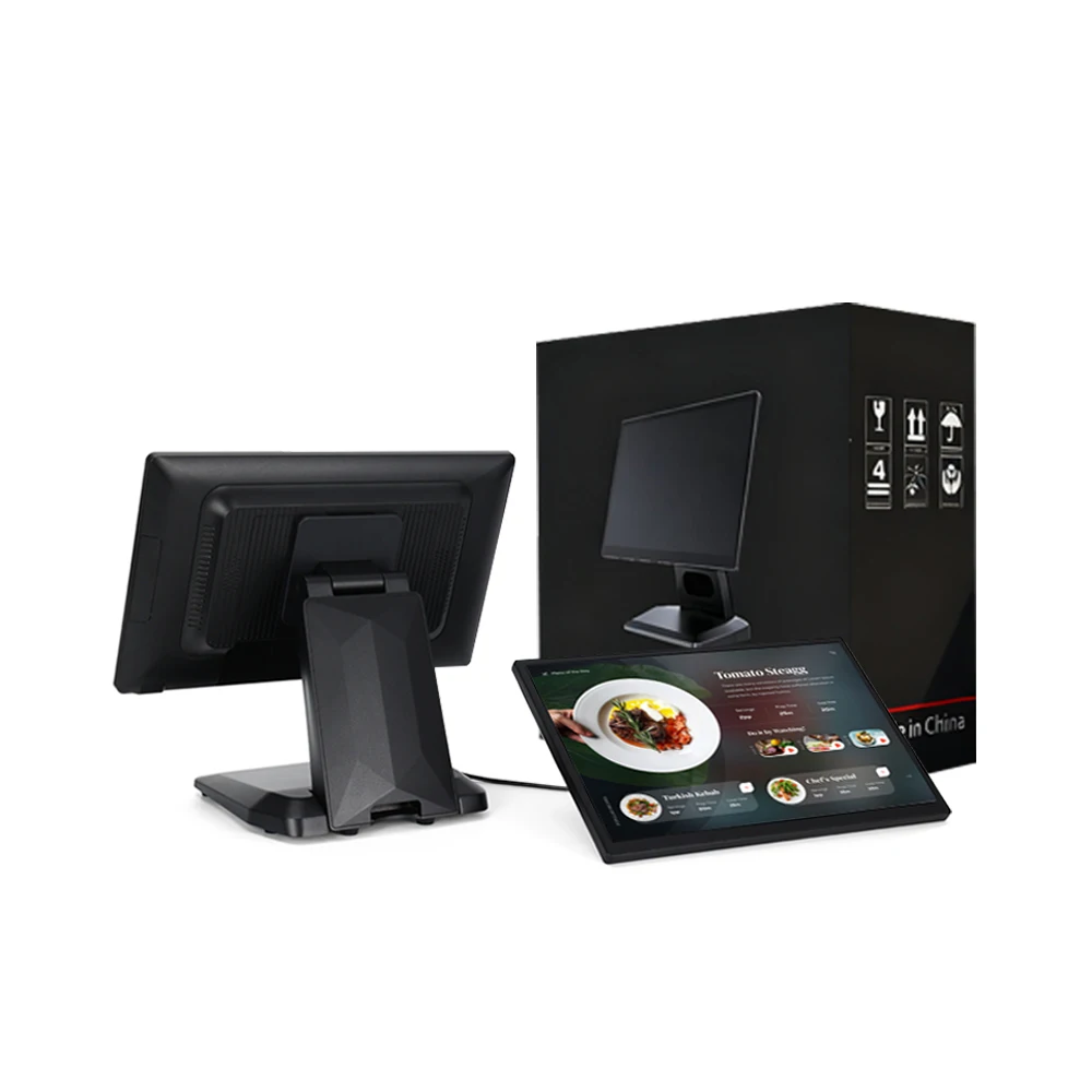 MatsudaPOS OEM ODM Wholesale Cafe POS System ST8500 15.6inch Black Waterproof Touch Screen Coffee POS Machine With Fingerprint