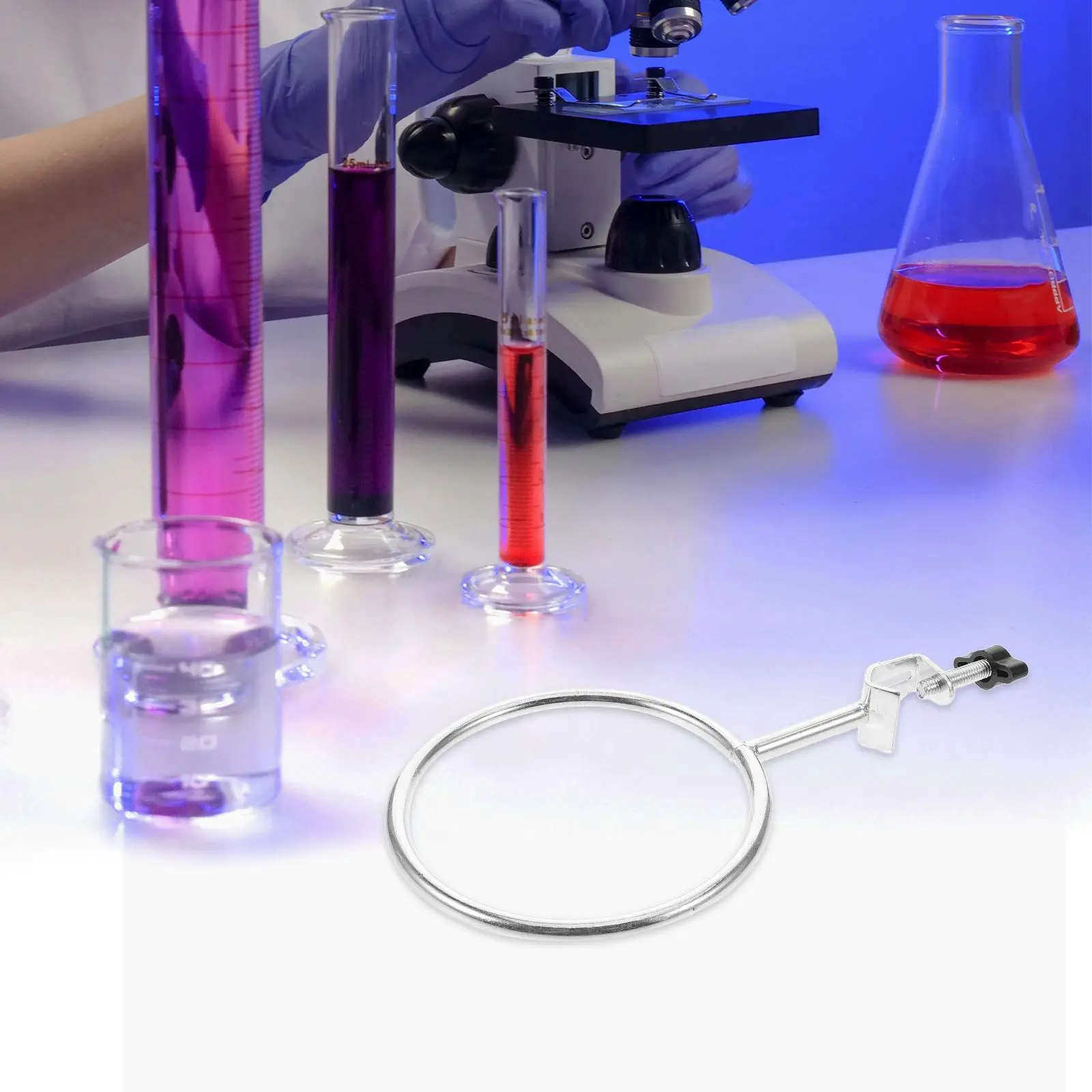 3 Pcs Flask Clamp Funnel Stand Graduated Beaker Lab Beakers Water Pipe Large Measuring Cups