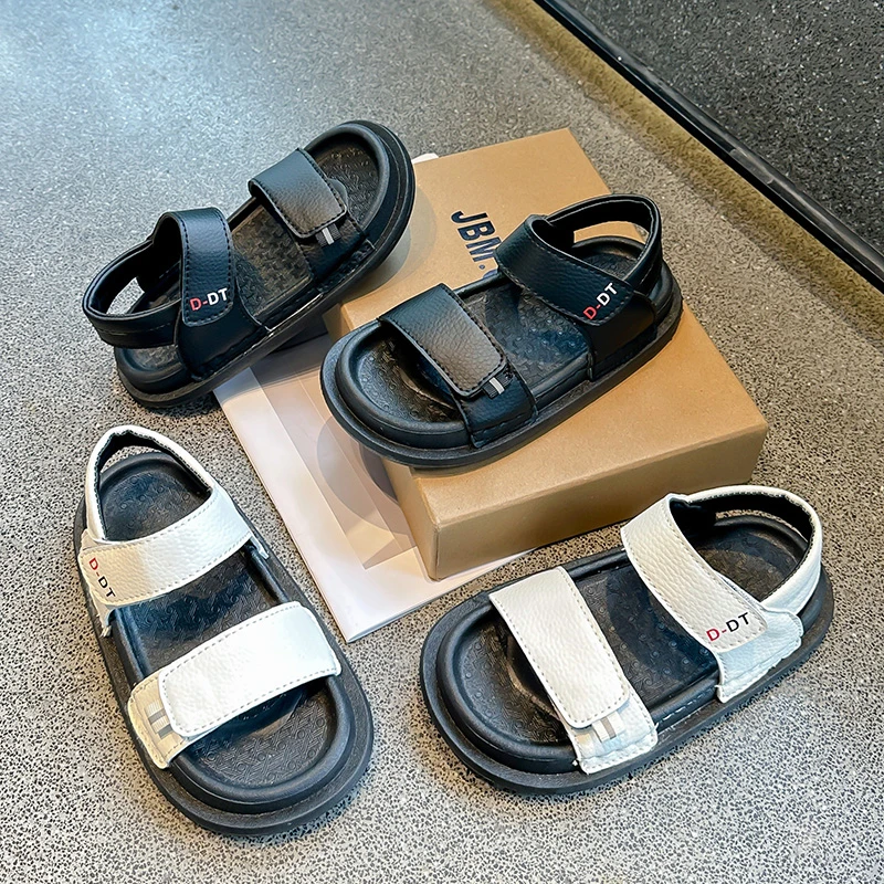 

Children Casual Sandals for Girls 2025 Summer New Fashion Korean Style Soft Bottom Anti-slippery Versatile Open-toe Beach Shoes