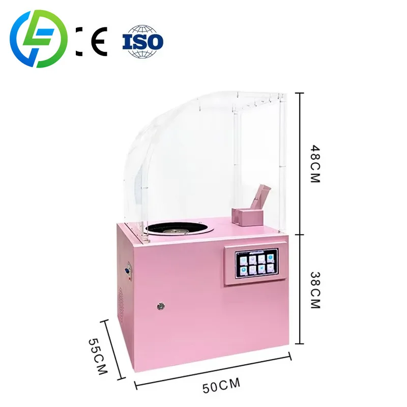 FL Customized Wholesale Semi-Automatic Cotton Candy Machine Metal Vending SDK Function for Commercial Use