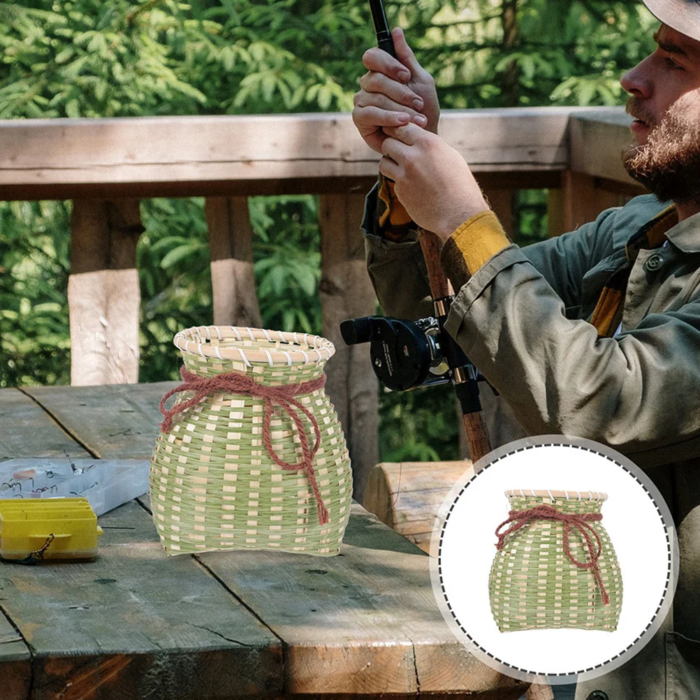 

1pcs Portable Fish Basket Multi-Function Bucket Large Capacity Sturdy Wear-Resistant Outdoor Fish Container For Camping Fishing