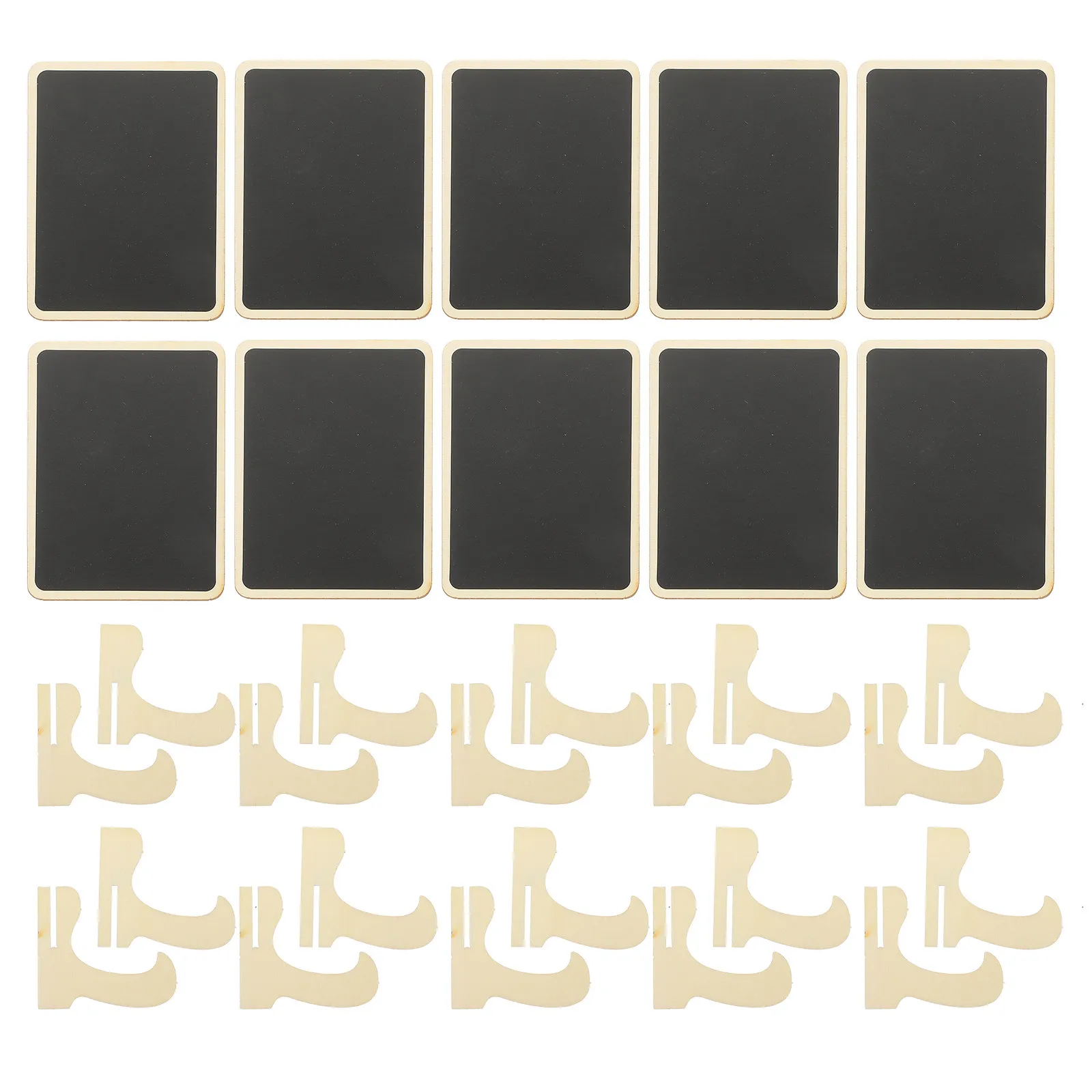 

10Pcs Household Chalkboard Kit Compact Tabletop Blackboard for Daily Notes Wedding Event Decor Multi-Function Message Board