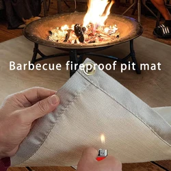 Fire pit mat - Multiple sizes to choose from - Barbecue fireproof blanket - Indoor and outdoor high-temperature flame-retardant