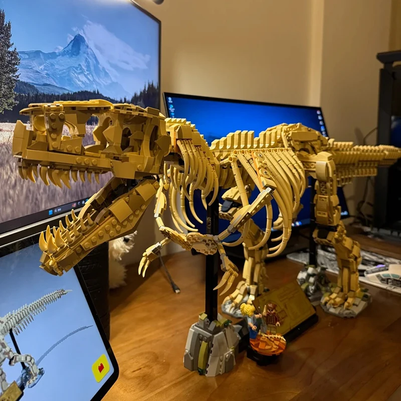 

2026 New MOC 76968 Tyrannosaurus Rex Fossil Skeleton Model Home Decor Children's Boys' Holiday Gift