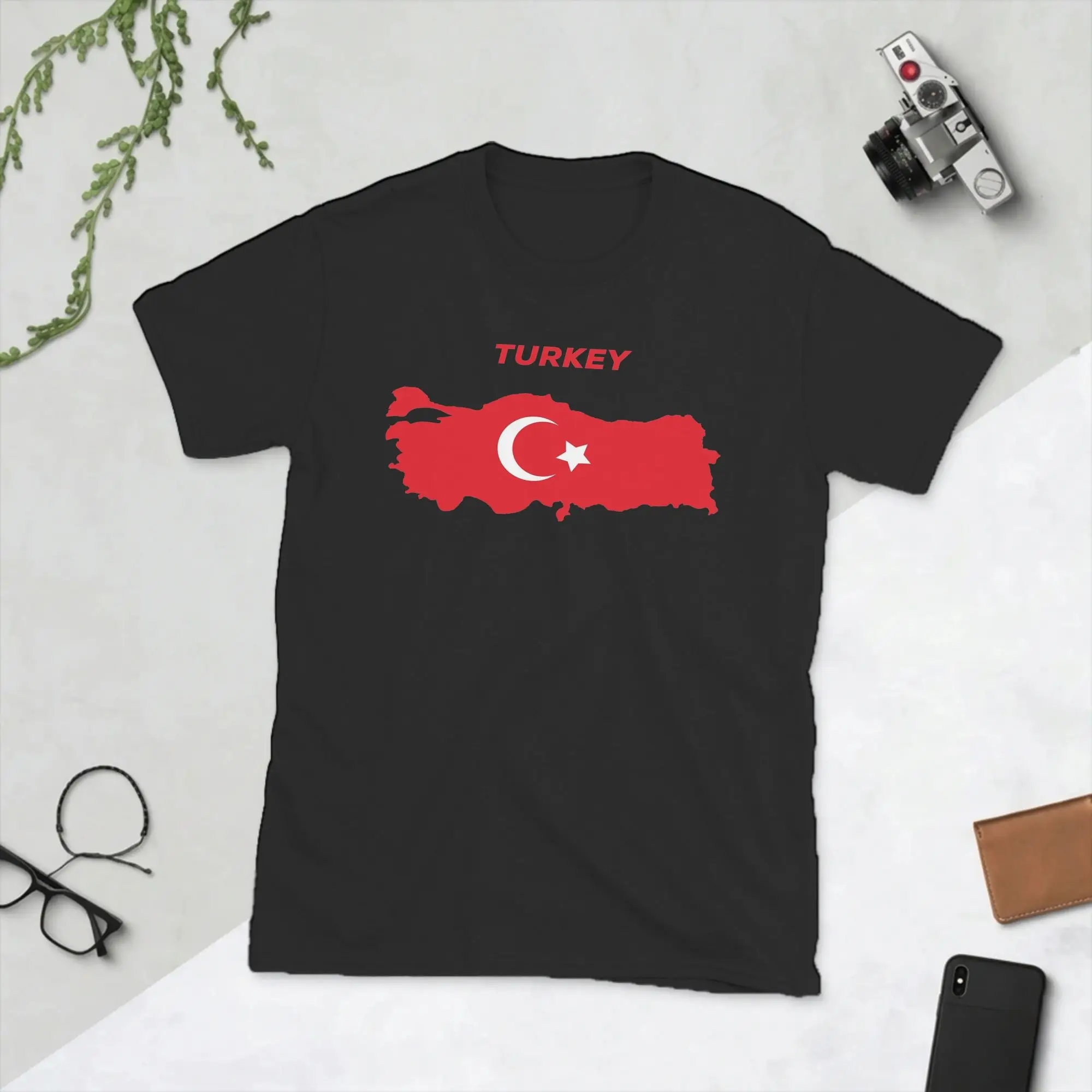 Men's Turkish Flag Turkey Proud  T Shirt  Pure Cotton Clothing Leisure Short Sleeve Round Collar Tees Gift Idea T-Shirts