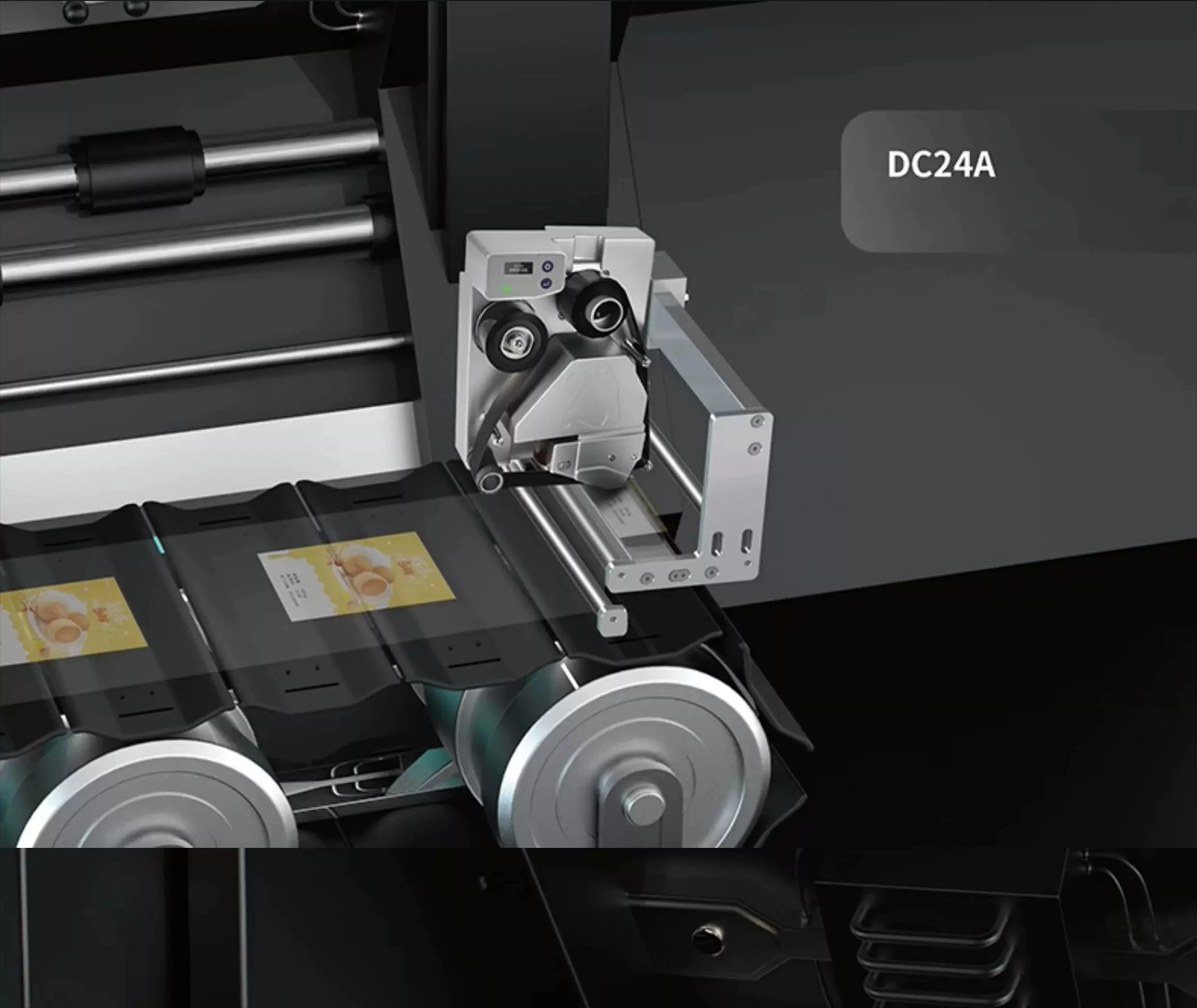 Smart Date Package Number Name Production Date, DC24A 20-200mm/s Automatic Labeling Machine Printing Machine