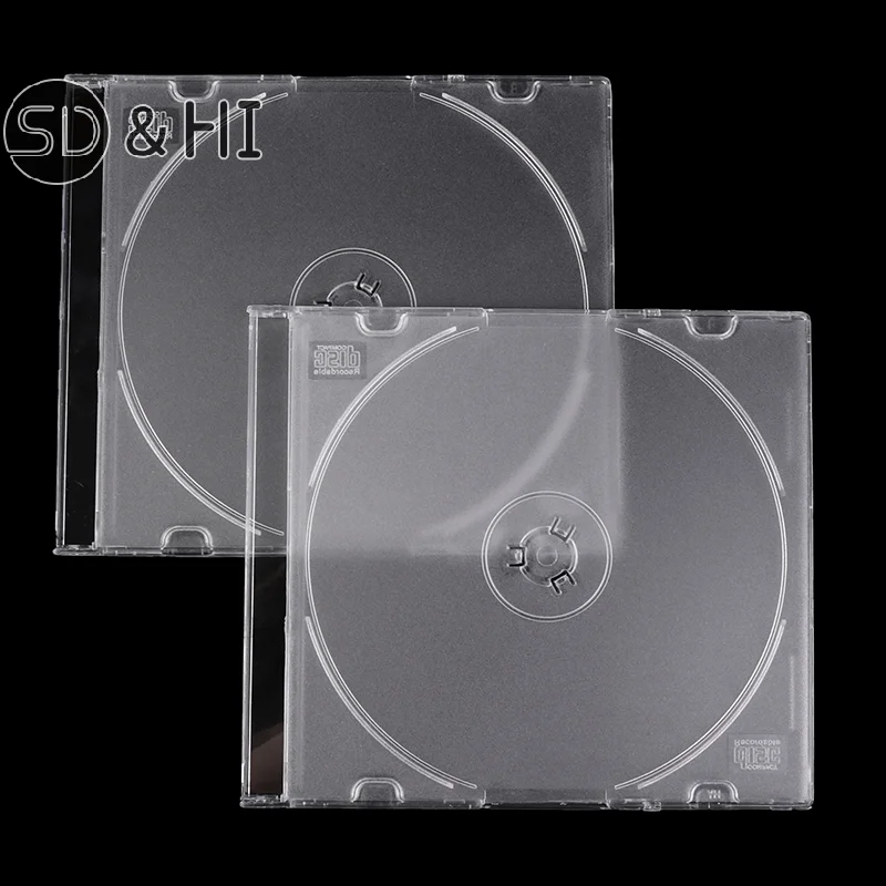 CD Storage Case Transparent Stand Acrylic Holders For CDs DVD Storage Holder Transparent