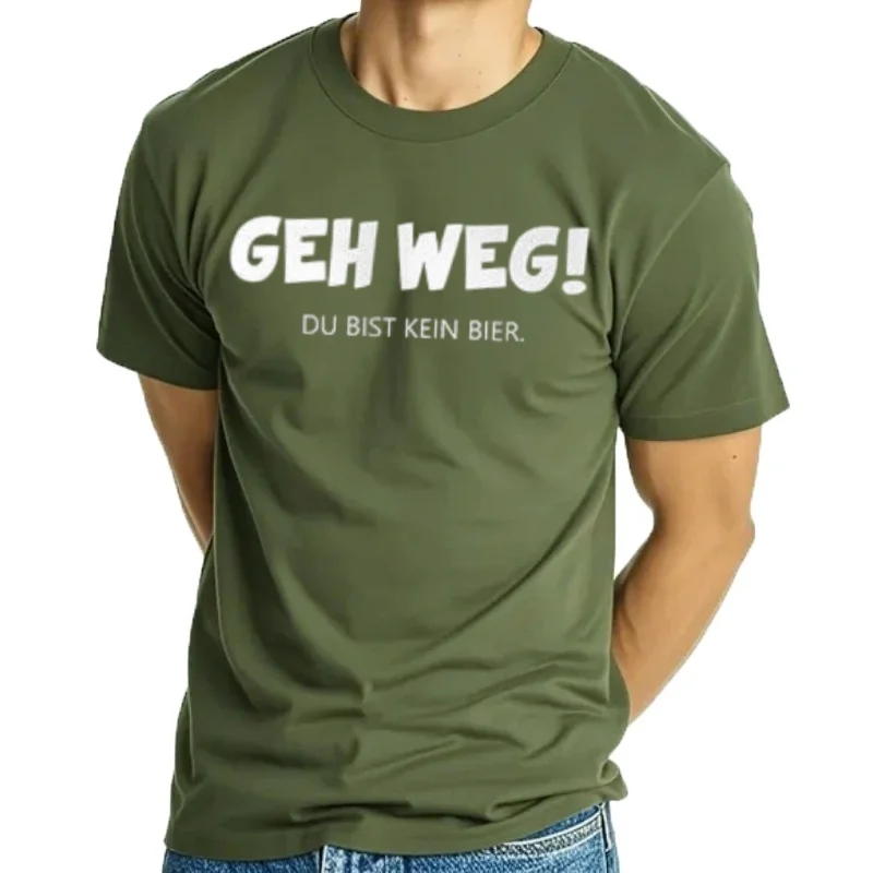 Camiseta divertida para hombre Walk Away You're Not A Beer, camiseta con frase para beber, camisetas gráficas, ropa pa