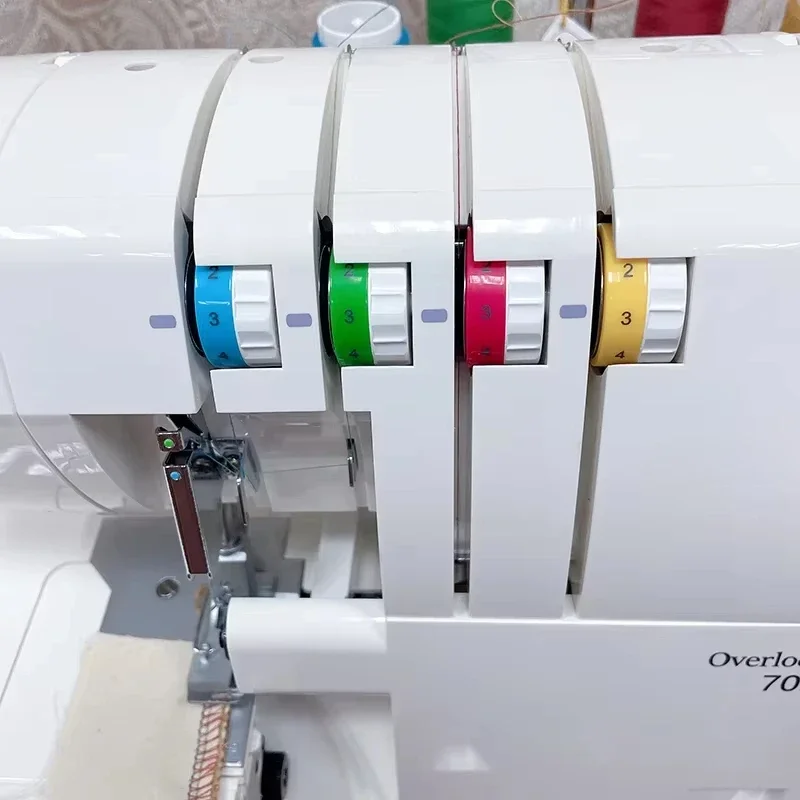 For 703 Hot sale Four thread overlock sewing machine industrial flat mini portable domestic  industrial and household fn 3 4 5