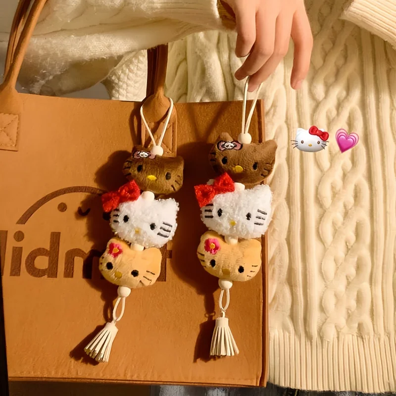 Leuke Kitty pluche hanger cartoon handgemaakte Kt Cat tas hangende pop tas pop sleutelhanger hangende ornamenten op voorraad