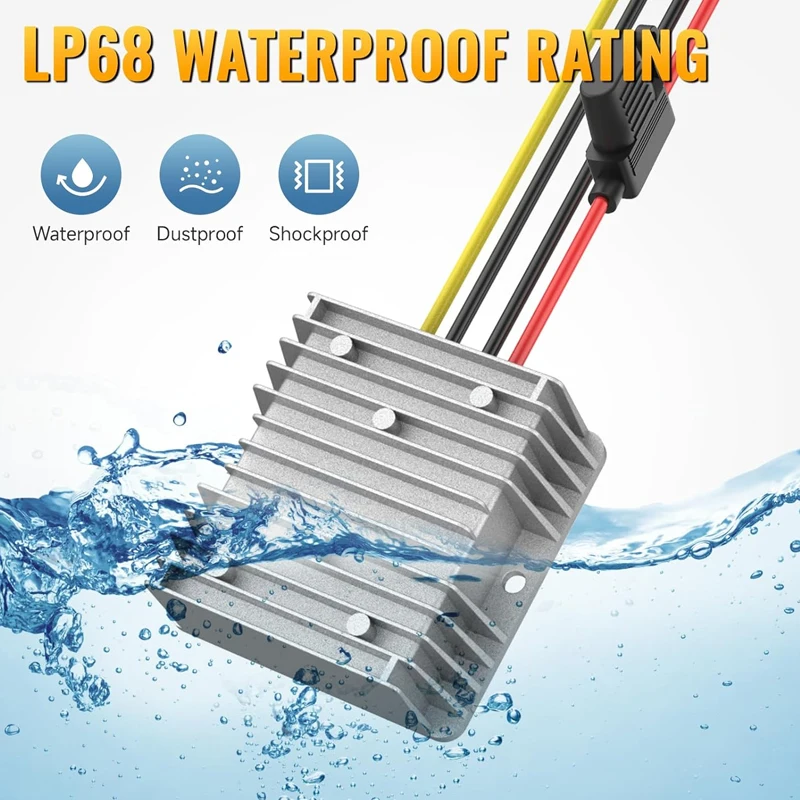 240 واط 20A لتقوم بها بنفسك محول فرق الجهد منظم لميلووكي 18 فولت بطارية ليثيوم أيون محول فرق الجهد تيار مستمر 18 فولت إلى تيار مستمر 12 فولت محول مع التبديل الصمامات