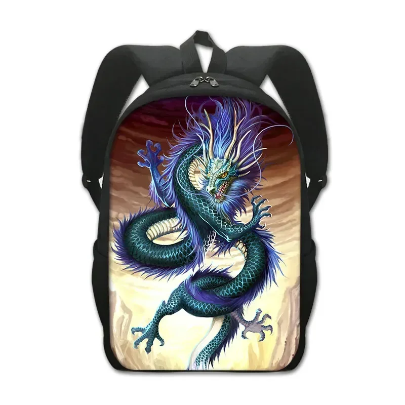 Gothic Asian Dragon Backpack Women Harajuku Rucksack Children School Bags for Teenager Boys Girls Punk School Backpack Bookbag