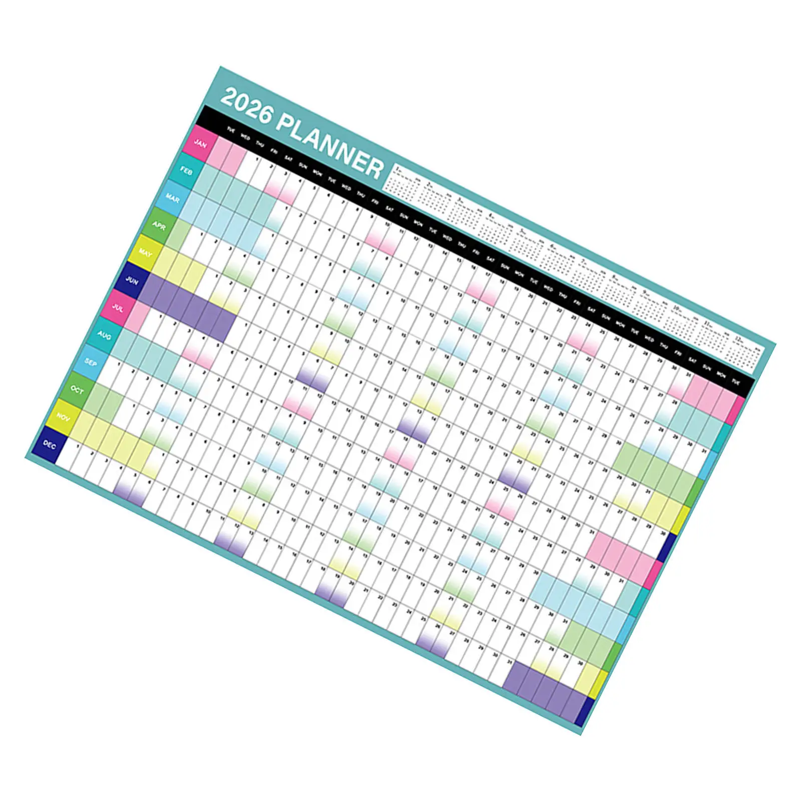 

Wall Planner Calendar Traditional Hanging Full Page Paper Aesthetic Organizer