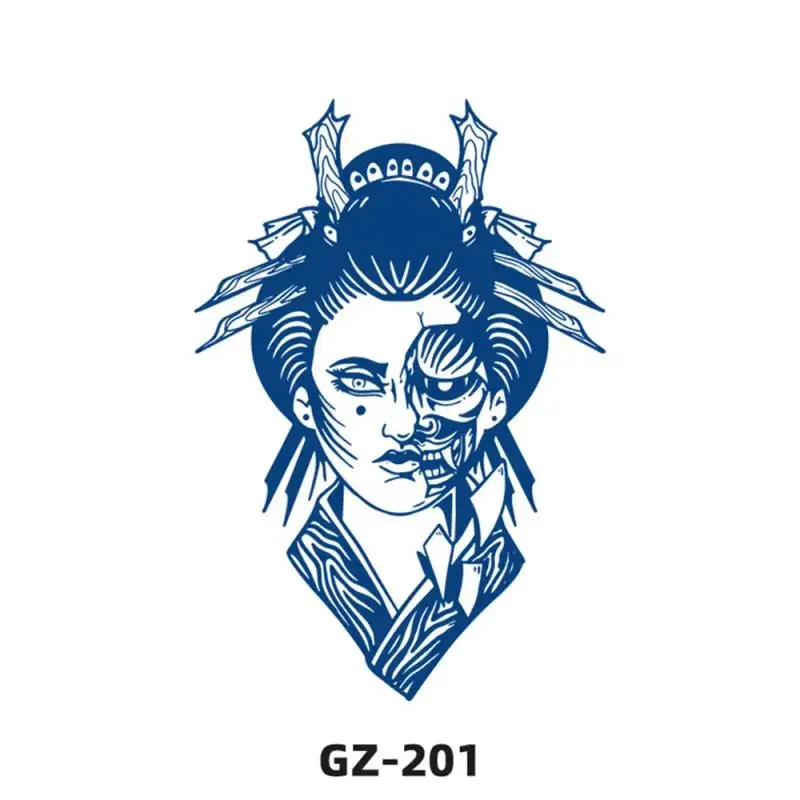 น้ํายาวนาน Tattoo กันน้ํากึ่งถาวรสติกเกอร์แมงป่องหน้าอก Star สัญลักษณ์ Intimate Tattoo Men Flash Transfer รอยสักปลอม