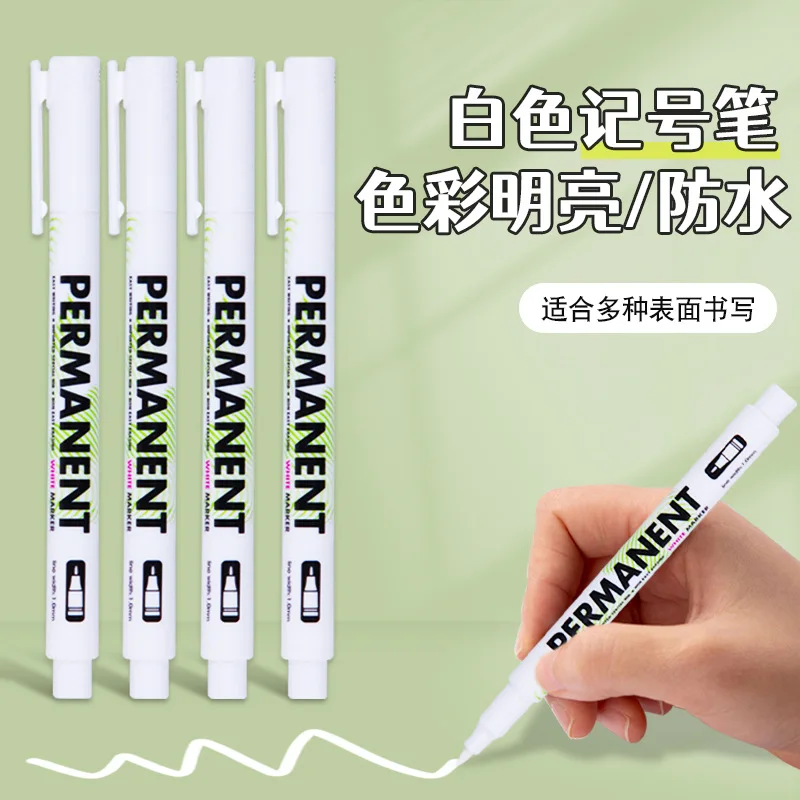 【セール中】1/2/3/5 個防水金属マーカーペン 1 ミリメートル永久白ペイントペン DIY アート絵画落書きペン生地木材革マーカー