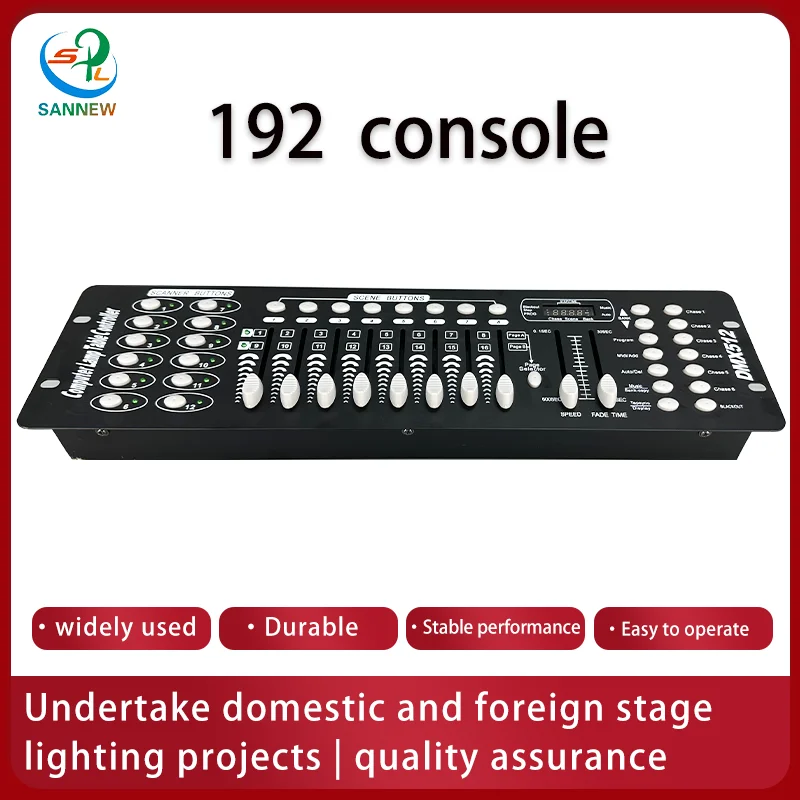 shehds 192 controlador dmx 512 discoteca dj dmx console controladores de luz de palco para luz dmx dj festa feixe de luz iluminacao lavagem 01