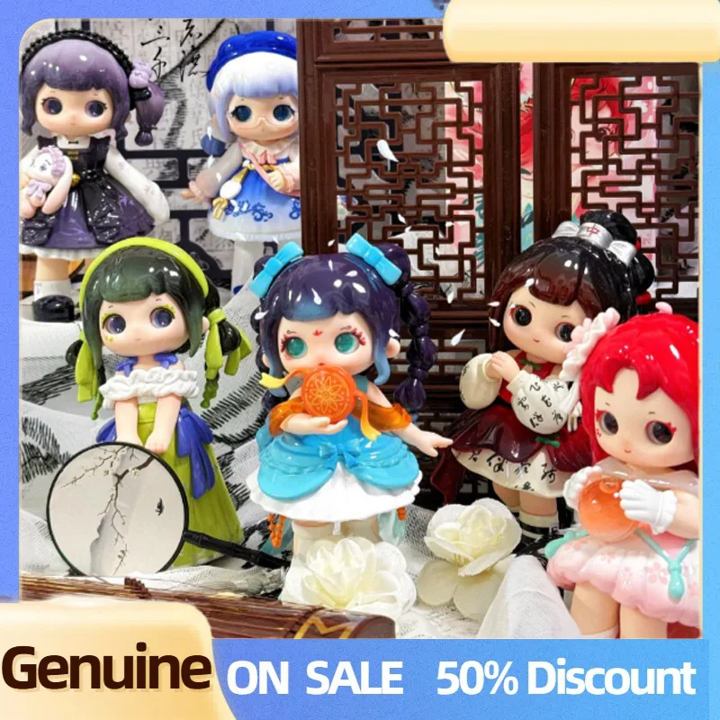 

Подлинная Ziyuli V4 Into Painting Like A Dream, китайская романтическая серия, фигурки из ПВХ, слепая коробка, сбор мультяшных игрушек для декора стола