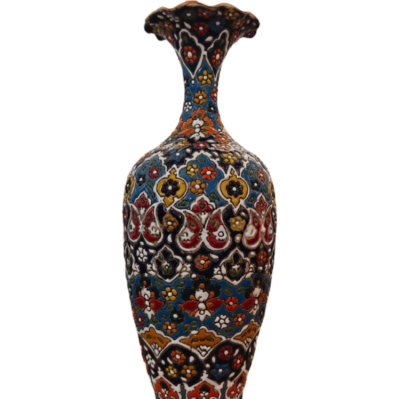 Pakistan handmade painted ceramic vase ornaments, living room foyer, wine cabinet, creative retro home decoration and decoration