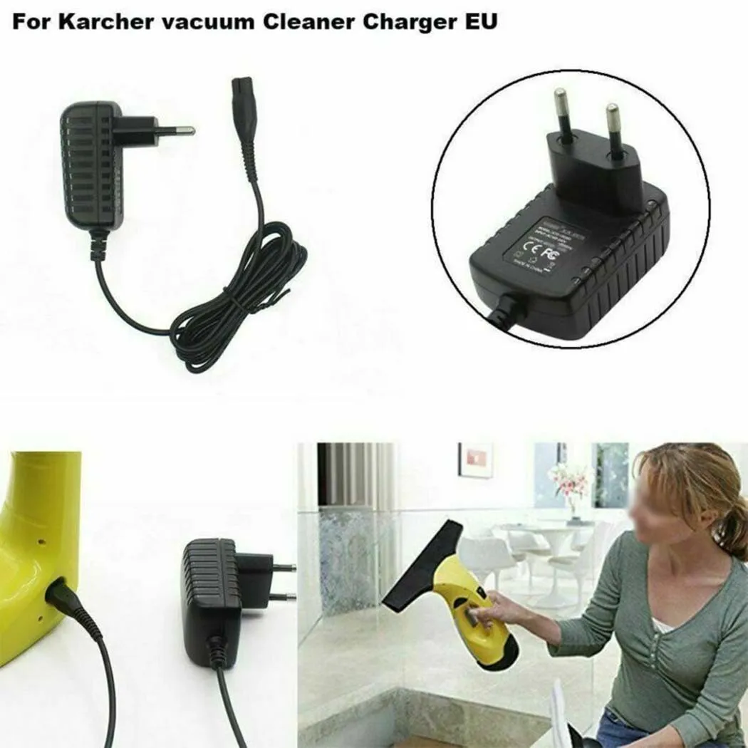 Imagem -02 - Plugue do Carregador de Bateria a Vácuo Cabo de Alimentação para Karcher wv Wv2 Wv5 Wv50 Wv50 Plus Wv55 Wv60 Wv60 Plus Wv70 Wv75 Plugue do Vac da Janela