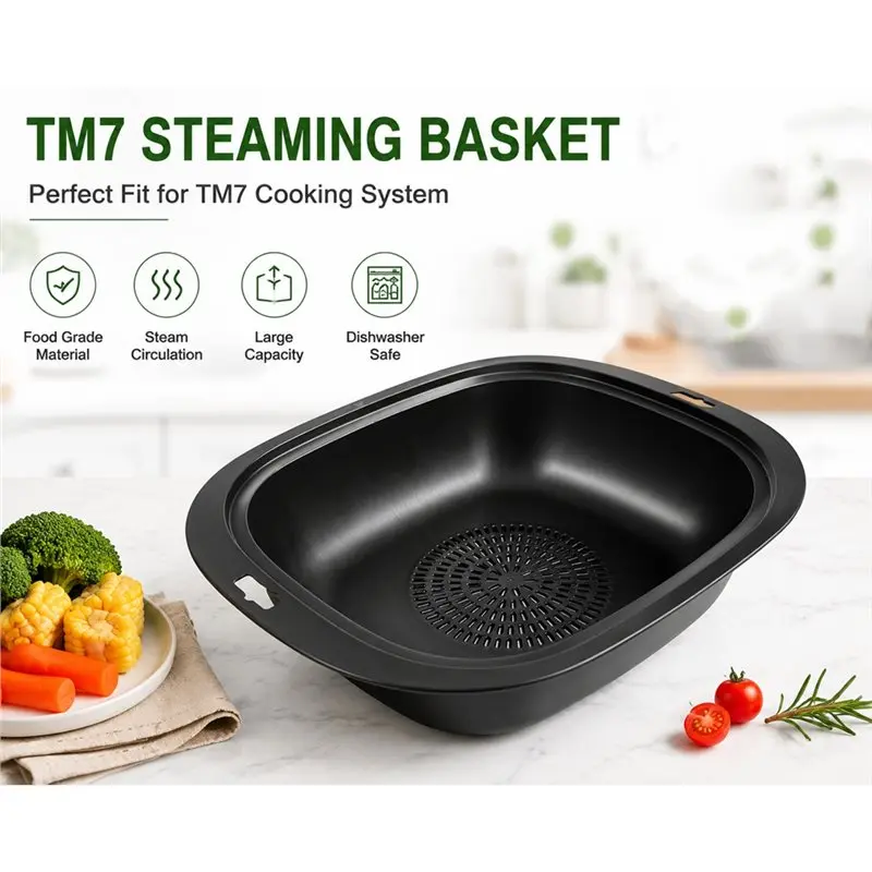 A84X-For Multi-Cooker Kitchen Appliance Accessories Steaming Tray Extension PP Food Steamer Tray Insert TM7 Steaming Basket
