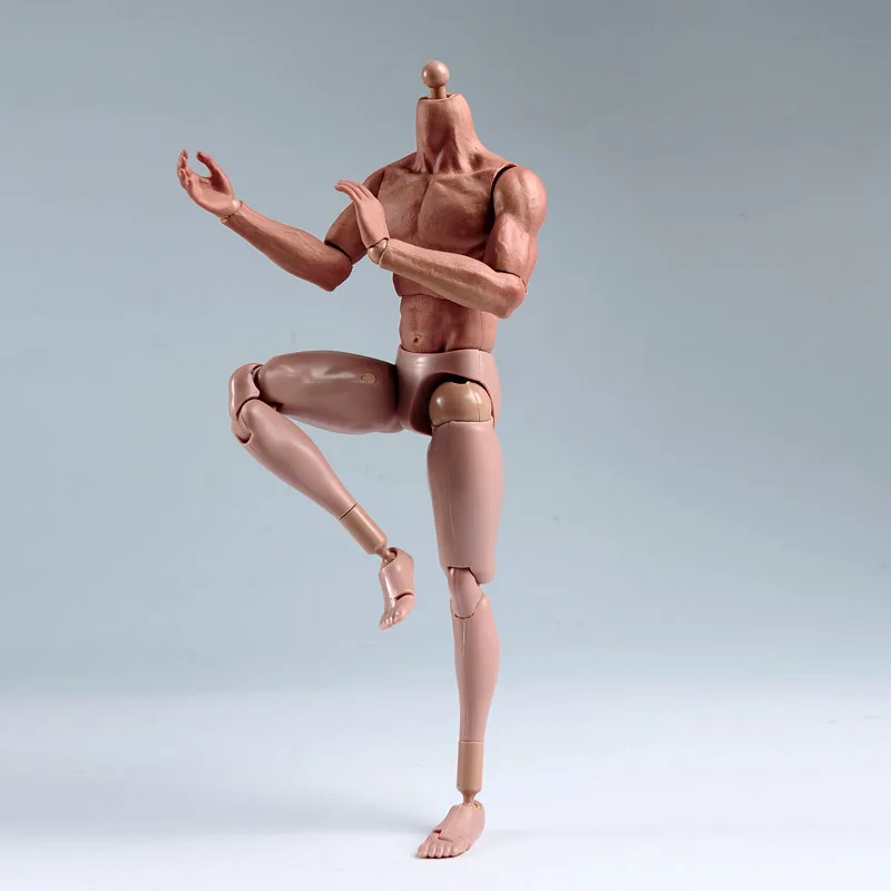 ZCtoys S001 1/6 Mannelijke Spier Lichaam met Hals 12 inch Super Flexibele Soldaat Action Figure Fit 1:6 Head Sculpt Op voorraad