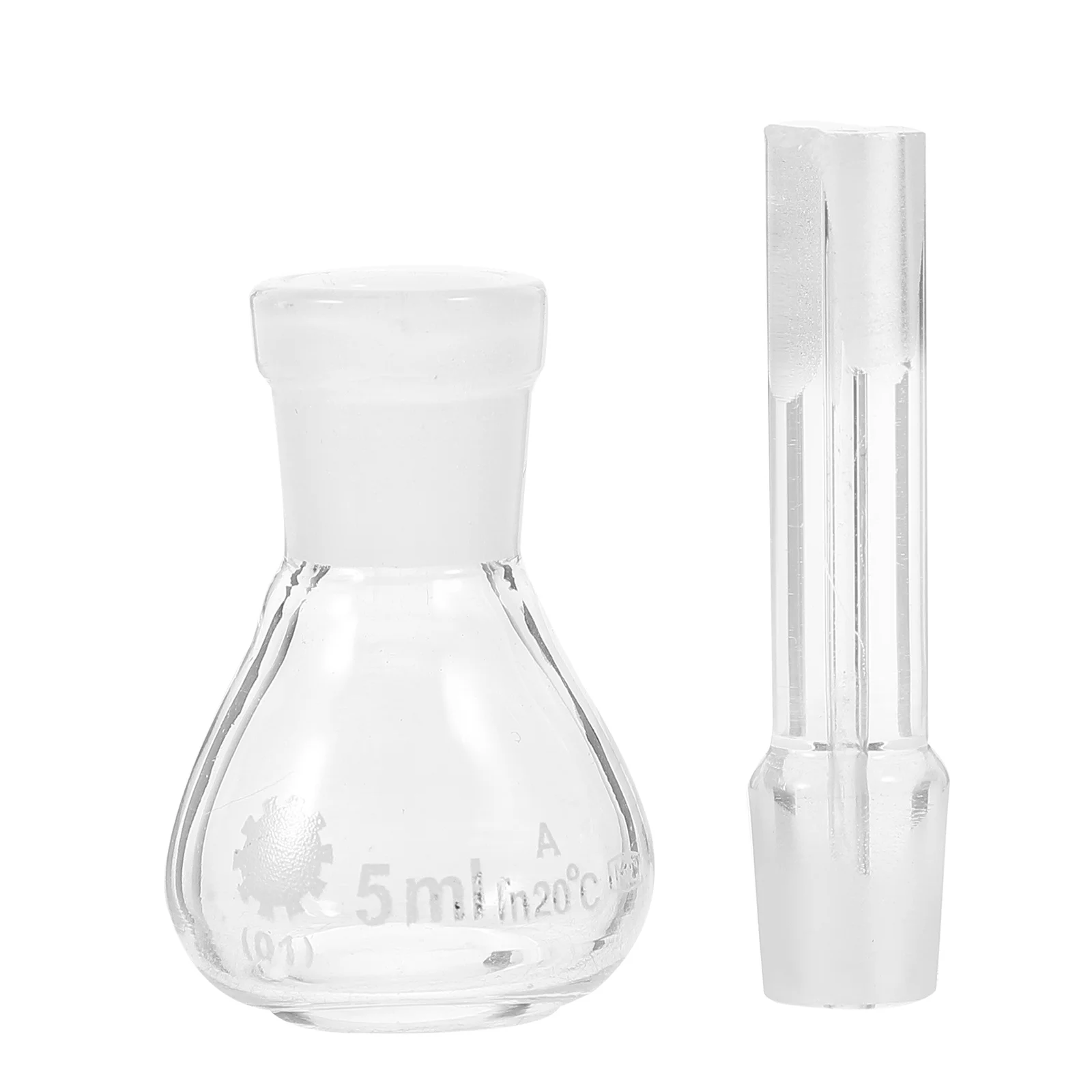 

Glass Pycnometer Gravity Bottle 5Ml Corrosion Resistant High Temperature Resistant Tight Glassware Density