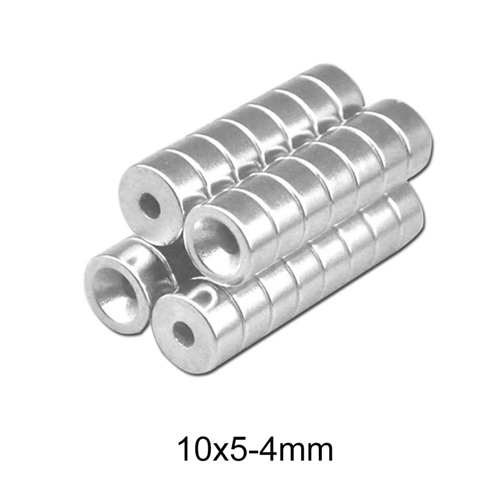 10PCS 10x5-4 N52 Mini Magnet for Fridge Round With Hole Imas Magnetic Sticker Super Ima Neodymium Super Strong Magnets Magnetti