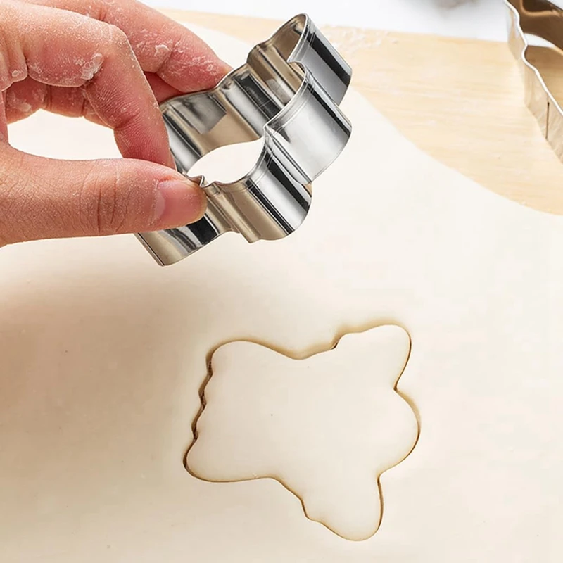 12Pcs Halloween Cookie Cutters Stainless Steel Biscuit Cutter Shape Set Cookie Cutter Mold  Halloween Cookie Cutter Stamp