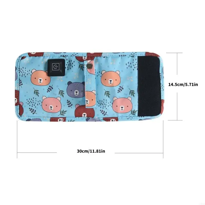 C5AA جميل الدب مزين الحليب Toastier Sleeve 3 تفضيلات الحرارة USB خطة قابلة للنقل #6