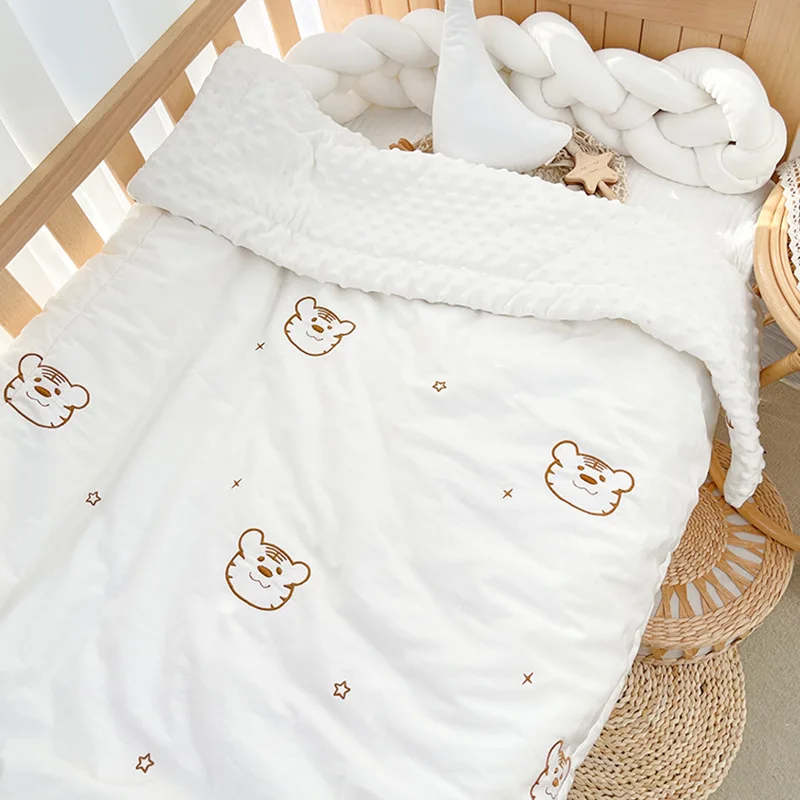 Baby Quilt Baby Autumn and Winter Small Quilt Thickened Cover Quilt Newborn Child Air Conditioning Quilt