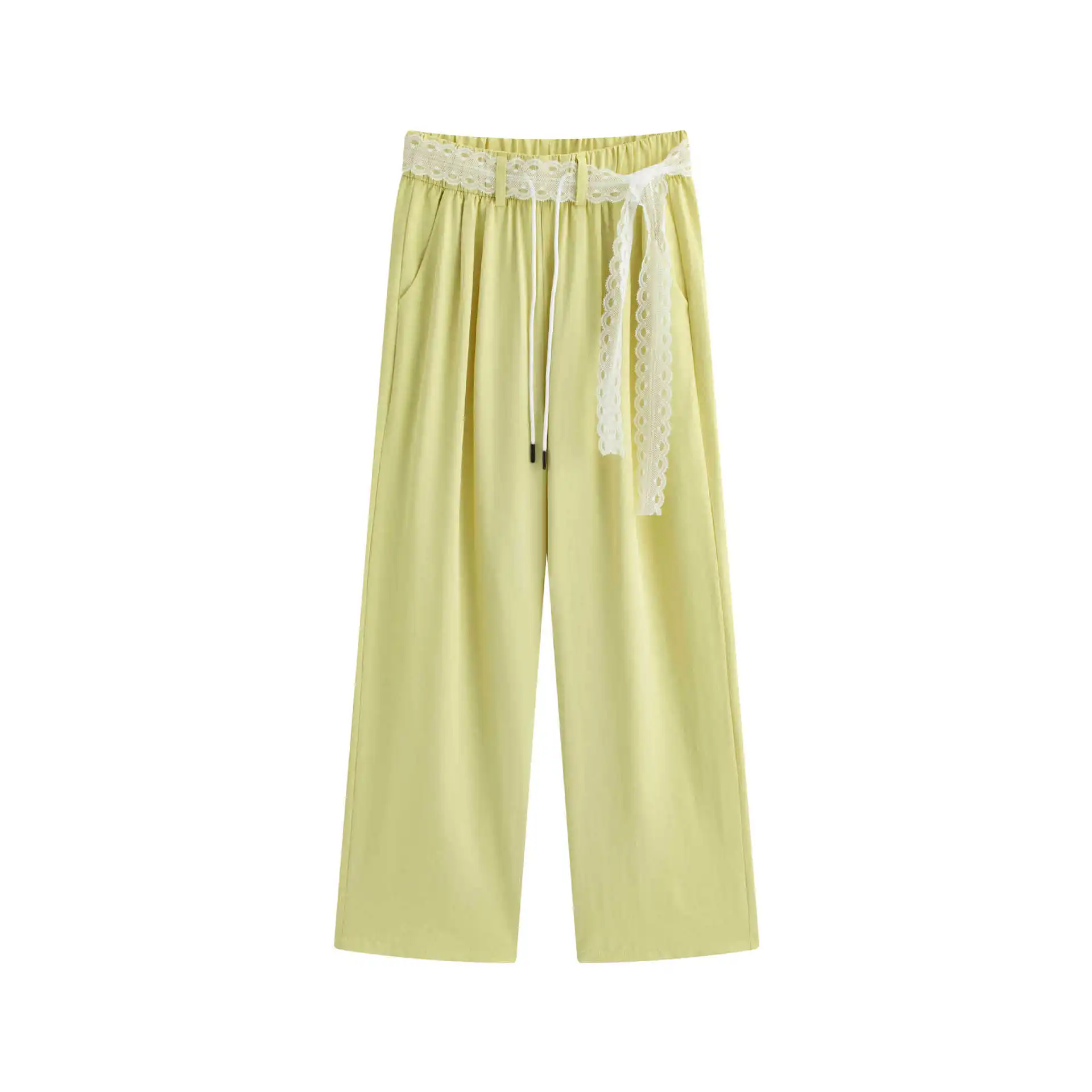 ワイドレッグパンツ ジョガーパンツ 女性用 コットン レディース 冬 ウール ハイウエスト ラウンジ プラッシュ 暖かい エンボス加工 北欧スタイル 優しい裏地付き