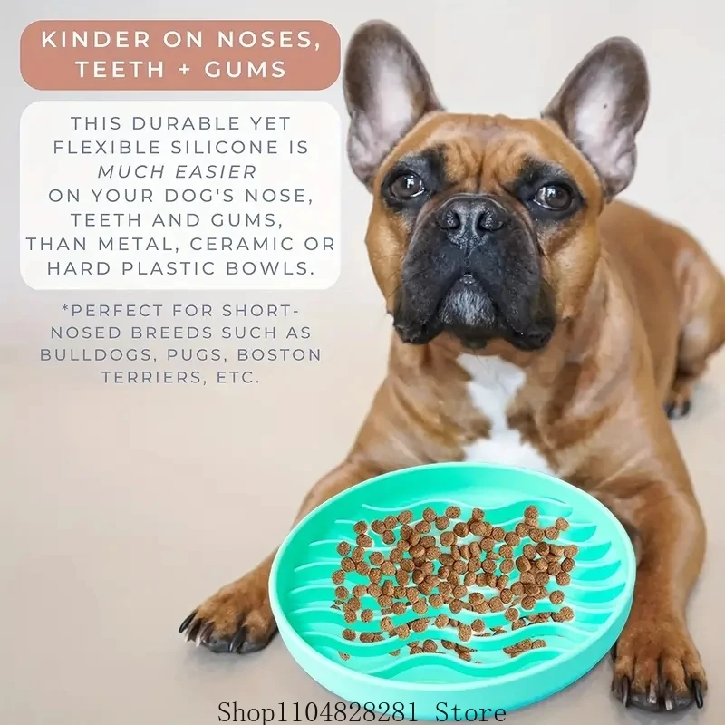 تغذية بطيئة الكلب تغذية حصيرة سيليكون مكافحة الاختناق جولة الحيوانات الأليفة لعق حصيرة مع شفط كوب قابل للغسل القط تحديد الموقع القلق الإغاثة